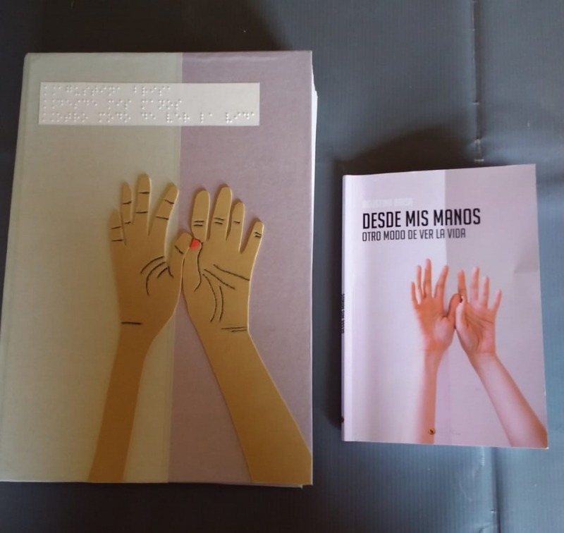 Internos tradujeron al braille el libro de una escritora local ciega